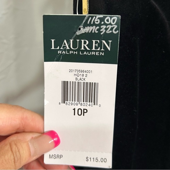 Ralph Lauren Black Pants Size Petite 10 NWT - Picture 4 of 7